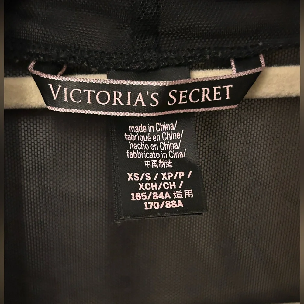 Victoria's‎ Secret Black Sheer Robe Lingerie Size XS- Small